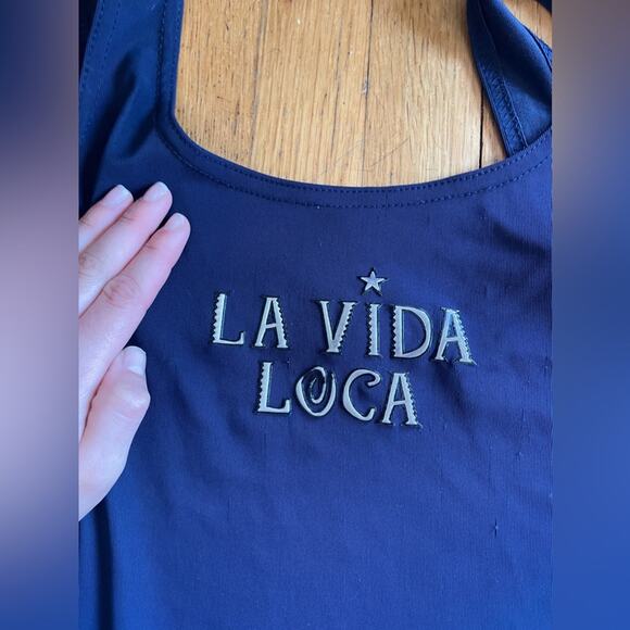 90s/Y2K Vintage Stretch La Vida Loca Mini Dress - Picture 5 of 16